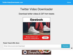 'twittervideodownloader.com' screenshot