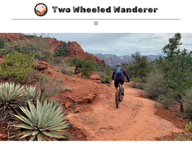 'twowheeledwanderer.com' screenshot