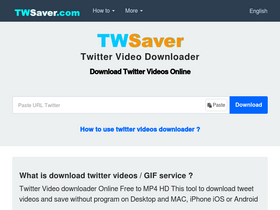 'twsaver.com' screenshot