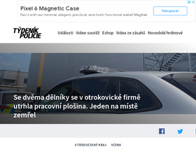 'tydenikpolicie.cz' screenshot