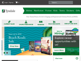 'tyndale.com' screenshot