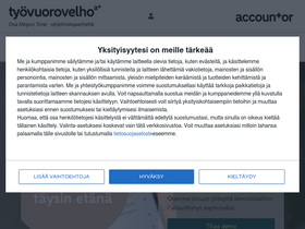 'tyovuorovelho.com' screenshot