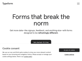 'typeform.com' screenshot
