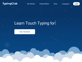 'typingclub.com' screenshot