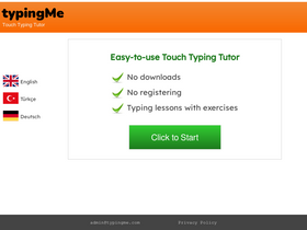 'typingme.com' screenshot