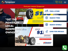 'tyrepower.com.au' screenshot