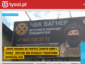 'tysol.pl' screenshot
