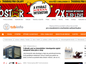 'tzb-info.cz' screenshot