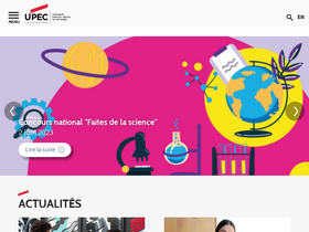 'u-pec.fr' screenshot
