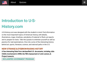 'u-s-history.com' screenshot