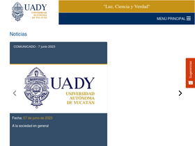 'uady.mx' screenshot