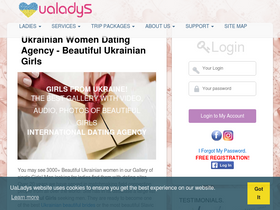 'ualadys.com' screenshot