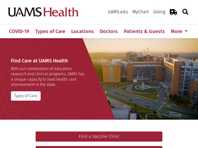 'uamshealth.com' screenshot