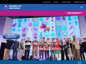'uap-bd.edu' screenshot
