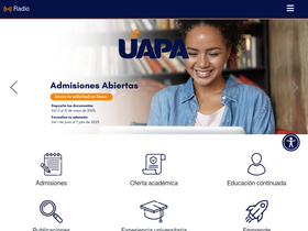 'uapa.edu.do' screenshot