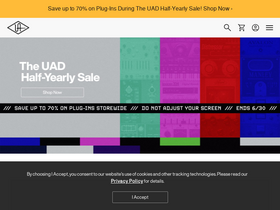 'uaudio.com' screenshot