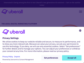 'uberall.com' screenshot