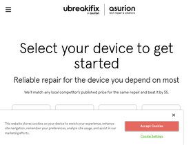 'ubreakifix.com' screenshot
