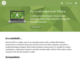 'ubuntu-mate.org' screenshot