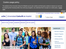 'uc3m.es' screenshot