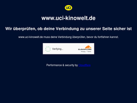 'uci-kinowelt.de' screenshot