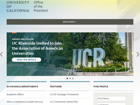 'ucop.edu' screenshot
