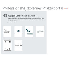 'ucpraktikportal.dk' screenshot