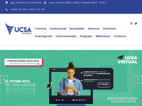 'ucsa.edu.py' screenshot
