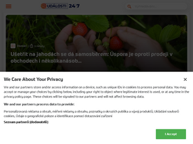 'udalosti247.cz' screenshot