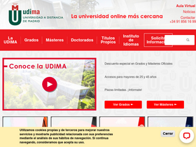 'udima.es' screenshot