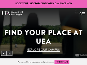 'uea.ac.uk' screenshot