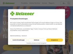 'uelzener.de' screenshot