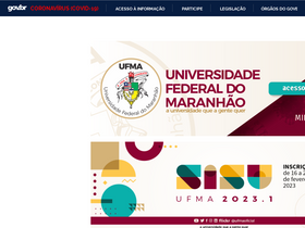 'ufma.br' screenshot