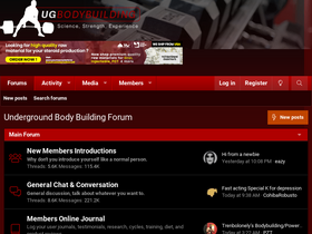 'ugbodybuilding.com' screenshot