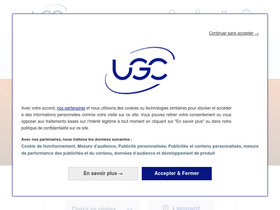'ugc.be' screenshot