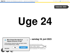 'ugenr.dk' screenshot