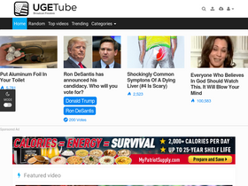 'ugetube.com' screenshot