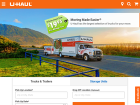 'uhaul.com' screenshot