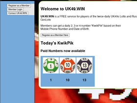 'uk49.win' screenshot