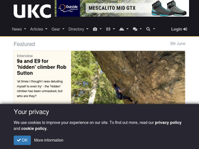 'ukclimbing.com' screenshot
