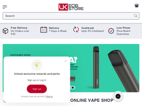 'ukecigstore.com' screenshot