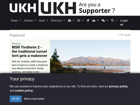 'ukhillwalking.com' screenshot