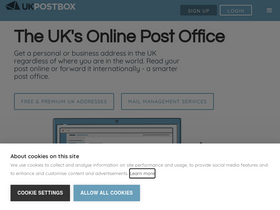 'ukpostbox.com' screenshot