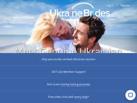 'ukrainebridesagency.com' screenshot