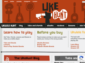 'ukulelehunt.com' screenshot