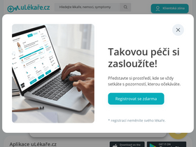 'ulekare.cz' screenshot