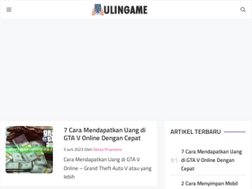 'ulingame.com' screenshot