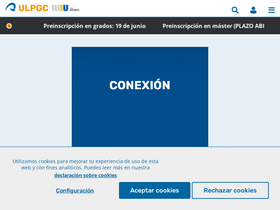 'ulpgc.es' screenshot