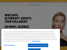'ultherapy.com' screenshot