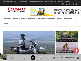 'ultimatemotorcycling.com' screenshot